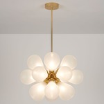 Cintola Maxi Pendant - Satin Gold / Frosted