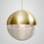 Lens Flair Pendant - Brushed Brass