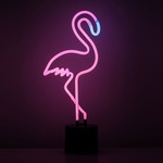 Flamingo Neon Desk Light - Black / Pink