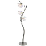 Ersa Floor Lamp - Nickel / Iridescent