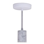 Marble Pendant Socket Set - White Marble