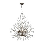 Crislett Chandelier - Sunglow Bronze / Clear