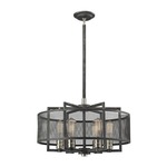 Slatington Chandelier - Silvered Graphite / Brushed Nickel