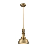 Rutherford Mini Pendant - Satin Brass / Frosted