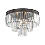 Palacial Ceiling Light - Oil Rubbed Bronze / Clear Crystal
