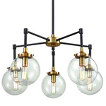 Boudreaux Bent Pendant - Antique Gold / Clear