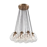 Boudreaux Multi Light Chandelier - Gold / Clear