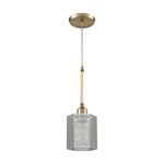 Compartir Mini Pendant - Satin Brass / Polished Nickel