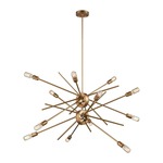 Xenia Chandelier - Matte Gold