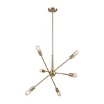 Delphine Pendant - Satin Brass