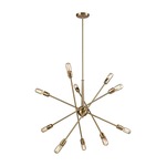 Delphine Pendant - Satin Brass