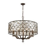 Armand Large Chandelier - Weathered Bronze
