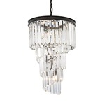 Palacial Chandelier - Oil Rubbed Bronze / Clear Crystal