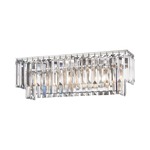 Palacial Bathroom Vanity Light - Polished Chrome / Clear Crystal