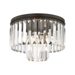 Palacial Ceiling Light - Oil Rubbed Bronze / Clear Crystal