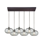 Volace Linear Pendant - Oil Rubbed Bronze / Grey Speckled