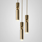 Fulcrum Chandelier - Polished Gold