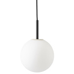 TR Bulb Pendant - Black / Matte Opal