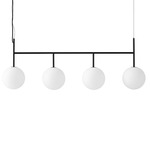 TR Bulb Linear Suspension - Black / Matte Opal