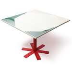 Parrot Table - Orange-Red / Light Green / Deep Green