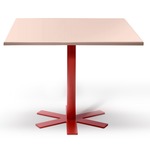 Parrot Table - Orange-Red / Light Pink