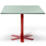 Parrot Table - Orange-Red / Light Turquoise
