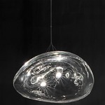 Manta Pendant - White / Clear