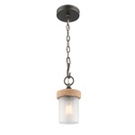 Chatham Mini Pendant - Gunmetal Bronze / Clear Sandblasted