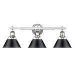 Orwell Bathroom Vanity Light - Chrome / Black