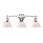 Orwell Bathroom Vanity Light - Chrome / Opal