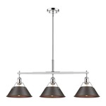 Orwell Linear Pendant - Chrome / Rubbed Bronze / Rubbed Bronze