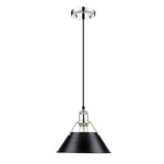 Orwell Pendant - Chrome / Black