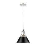 Orwell Pendant - Chrome / Black