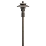 12V Small Adjustable Height Path Light - Centennial Brass