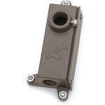 Landscape Junction Box Mounting Bracket - Textured Black