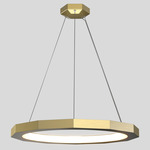 Dodeca Pendant - Brushed Brass