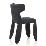 Monster Divina Melange Side Chair with Arms - Black Divina Melange