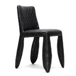 Monster Diamond Side Chair - Black Synthetic Leather
