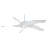 Artemis XL5 Ceiling Fan with Light - White / Etched Opal