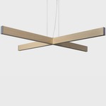 2X4 Plus Pendant - Brushed Steel / Natural Pine