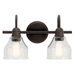 Avery Bathroom Vanity Light - Olde Bronze / Clear Seeded