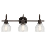 Avery Bathroom Vanity Light - Olde Bronze / Clear Seeded