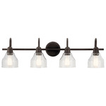 Avery Bathroom Vanity Light - Olde Bronze / Clear Seeded