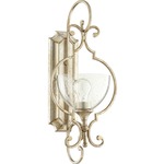 Ansley Wall Light - Aged Silver Leaf / Clear Seeded