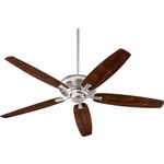 Apex Ceiling Fan - Satin Nickel / Walnut Blades