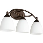 Barkley Bathroom Vanity Light - Oiled Bronze / Satin Opal