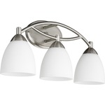 Barkley Bathroom Vanity Light - Satin Nickel / Satin Opal