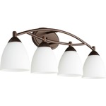 Barkley Bathroom Vanity Light - Oiled Bronze / Satin Opal