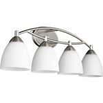 Barkley Bathroom Vanity Light - Satin Nickel / Satin Opal