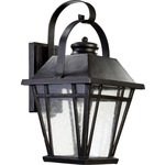 Baxter Outdoor Wall Light - Old World / Clear Seeded